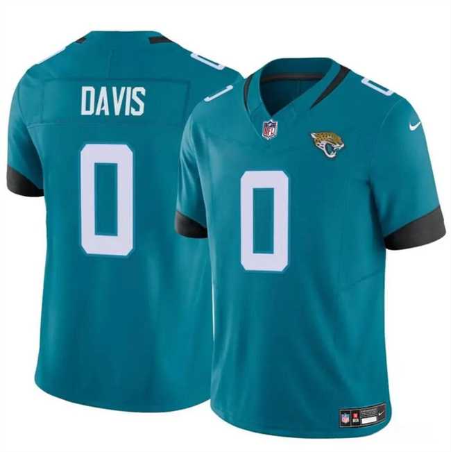 Men & Women & Youth Jacksonville Jaguars #0 Gabe Davis Teal 2023 F.U.S.E Vapor Untouchable Limited Stitched Jersey